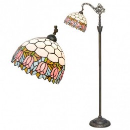 Gulvlampe i Tiffany-Stil...