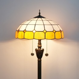 Gulvlampe i Tiffany-Stil...