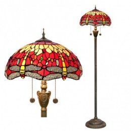 Gulvlampe i Tiffany-Stil...