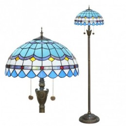 Gulvlampe i Tiffany-Stil...