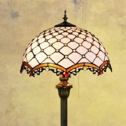 Gulvlampe i Tiffany-Stil...