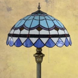 Gulvlampe i Tiffany-Stil...