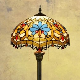 Gulvlampe i Tiffany-Stil...