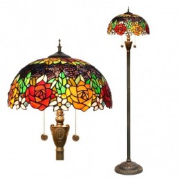 Gulvlampe i Tiffany-Stil...