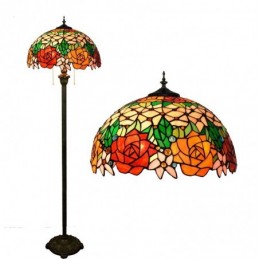 Gulvlampe i Tiffany-Stil...