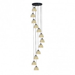 Pendellampe i Tiffany-Stil...