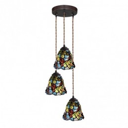 Pendellampe i Tiffany-Stil...