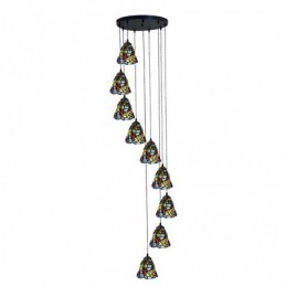 Pendellampe i Tiffany-Stil...