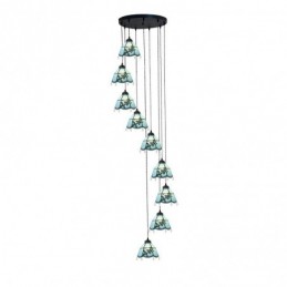 Pendellampe i Tiffany-Stil...