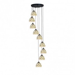 Pendellampe i Tiffany-Stil...