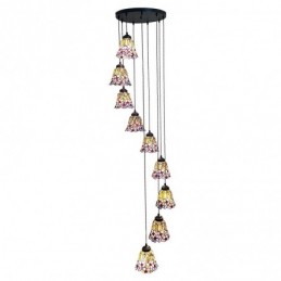 Pendellampe i Tiffany-Stil...