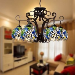 Pendellampe i Tiffany-Stil...