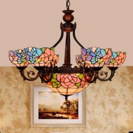 Pendellampe i Tiffany-Stil...
