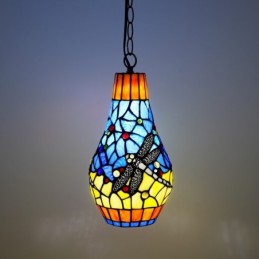 Pendellampe i Tiffany-Stil...