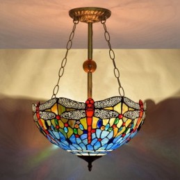 Pendellampe i Tiffany-Stil...