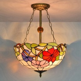 Pendellampe i Tiffany-Stil...