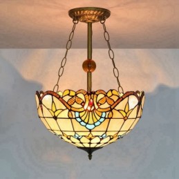 Pendellampe i Tiffany-Stil...