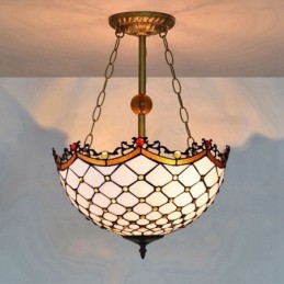 Pendellampe i Tiffany-Stil...