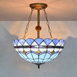 Pendellampe i Tiffany-Stil...