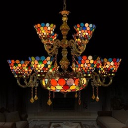 Pendellampe i Tiffany-Stil...