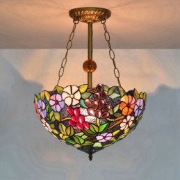 Pendellampe i Tiffany-Stil...