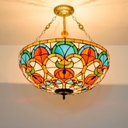 Pendellampe i Tiffany-Stil...