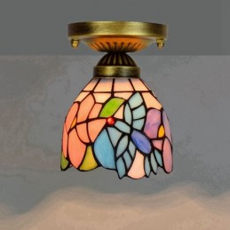Plafondlampe i Tiffany-Stil...