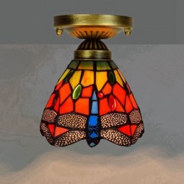 Plafondlampe i Tiffany-Stil...
