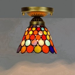 Plafondlampe i Tiffany-Stil...