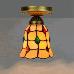 Plafondlampe i Tiffany-Stil...