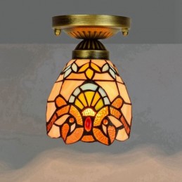 Plafondlampe i Tiffany-Stil...