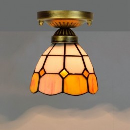 Plafondlampe i Tiffany-Stil...
