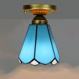 Plafondlampe i Tiffany-Stil...