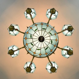 Plafondlampe i Tiffany-Stil...