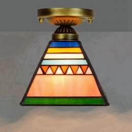 Plafondlampe i Tiffany-Stil...
