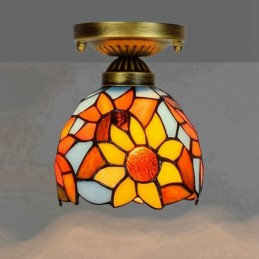 Plafondlampe i Tiffany-Stil...