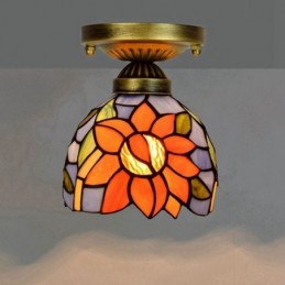 Plafondlampe i Tiffany-Stil...