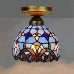 Plafondlampe i Tiffany-Stil...