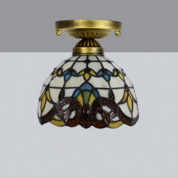 Plafondlampe i Tiffany-Stil...