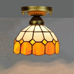 Plafondlampe i Tiffany-Stil...