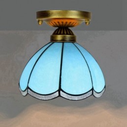 Plafondlampe i Tiffany-Stil...