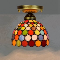 Plafondlampe i Tiffany-Stil...