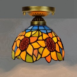 Plafondlampe i Tiffany-Stil...