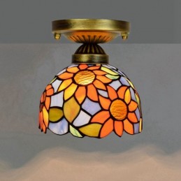 Plafondlampe i Tiffany-Stil...