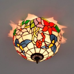Plafondlampe i Tiffany-Stil...