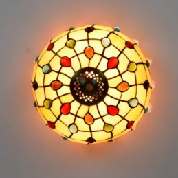 Plafondlampe i Tiffany-Stil...