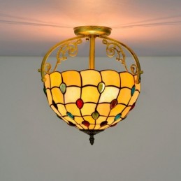 Plafondlampe i Tiffany-Stil...