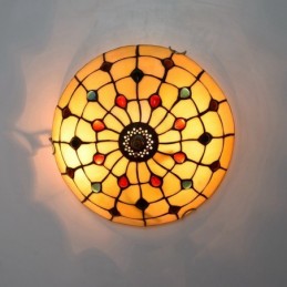 Plafondlampe i Tiffany-Stil...