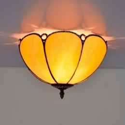 Plafondlampe i Tiffany-Stil...