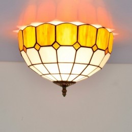 Plafondlampe i Tiffany-Stil...